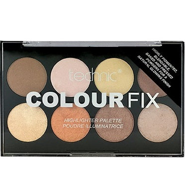 Technic Colour Fix 8 Colours Pressed Powder Highlighter Palette