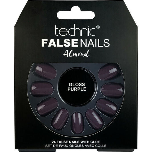 Technic False Nails Almond – Gloss Purple