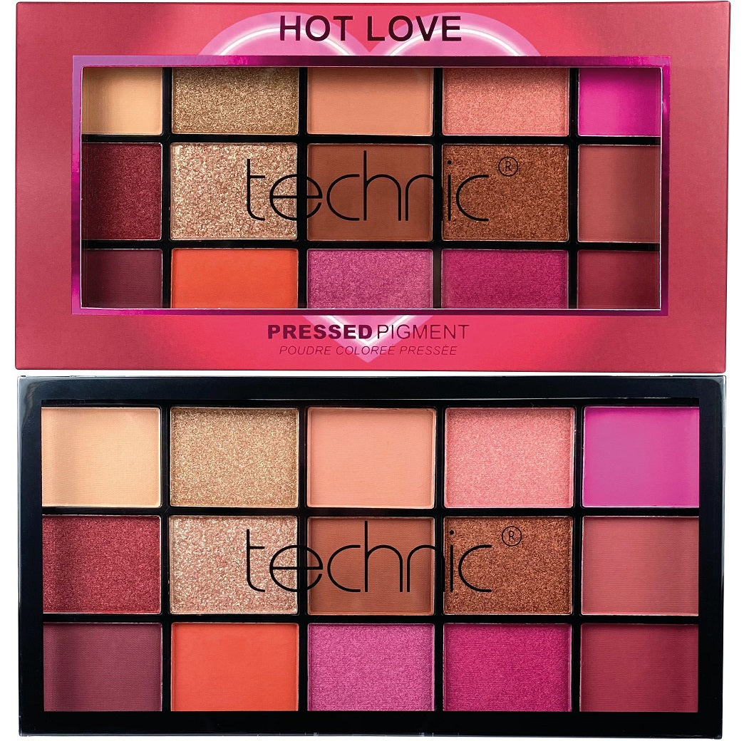 Technic Pressed Pigment Eyeshadow Palette – Hot Love