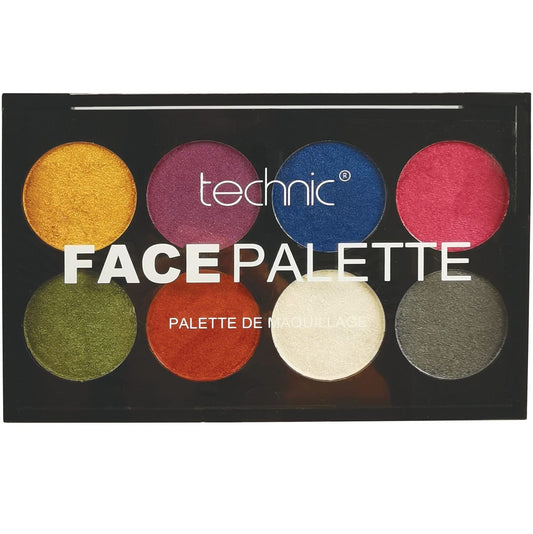 Technic 8 Colours Metallic Face Paint Palette