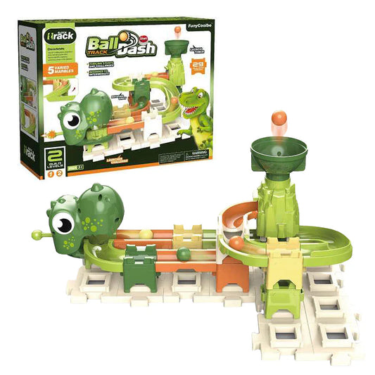 Ball Dash Dinosaur Theme 28pc Game Playset