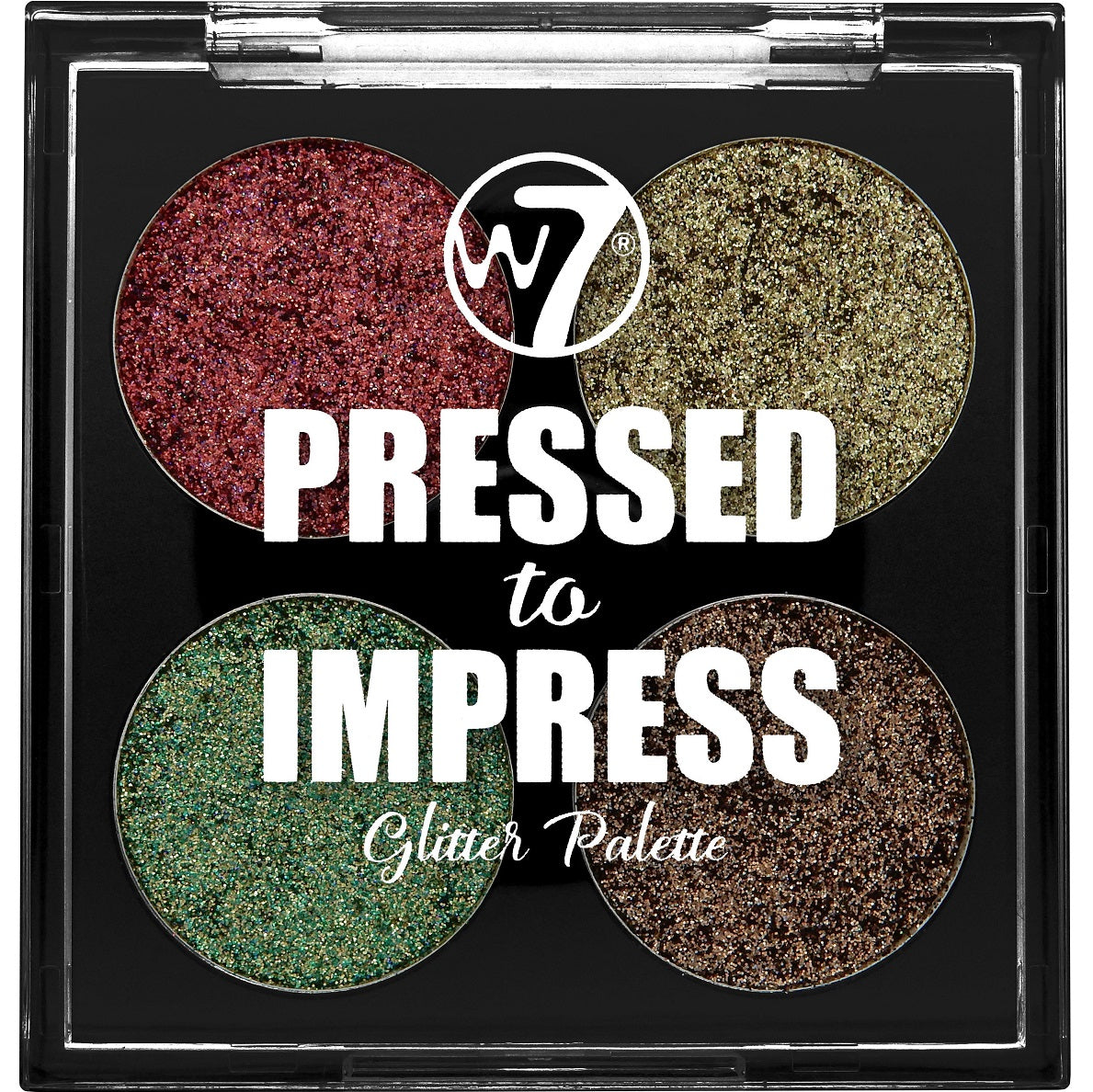 W7 Pressed to Impress Glitter Palette – In Vogue