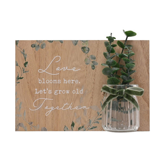 Grow Old Together Jar Plaque 24cm