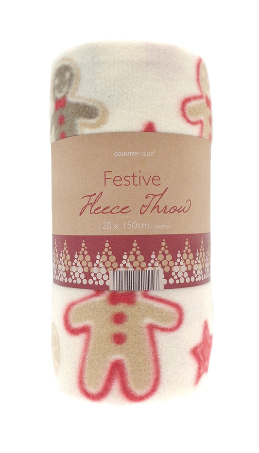 Ginger Bread Fleece Throw 150cm