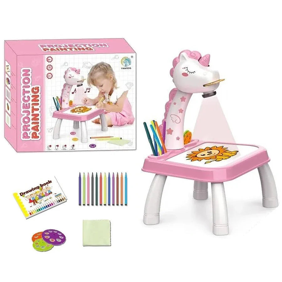 Unicorn Projection Painting Mini Kids Art & Craft Table