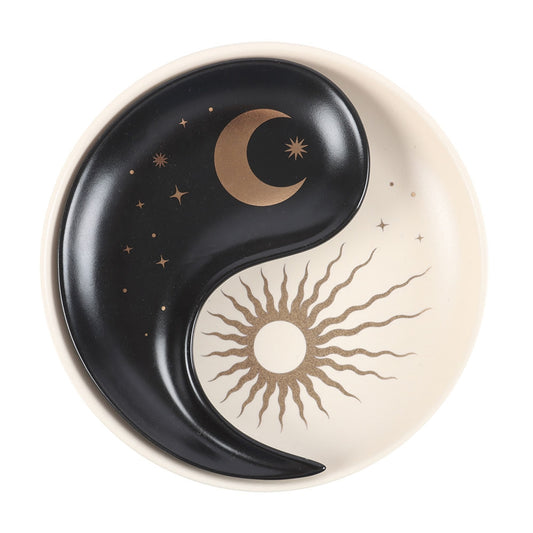 Yin Yang Stacking Ceramic Trinket Dish