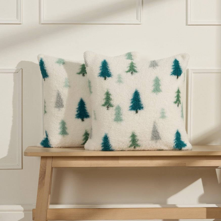 Christmas Tree Teddy Cushion Covers