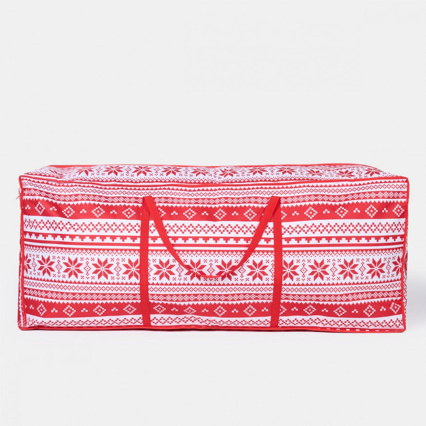 Christmas Nordic Print Christmas Tree Storage Bag