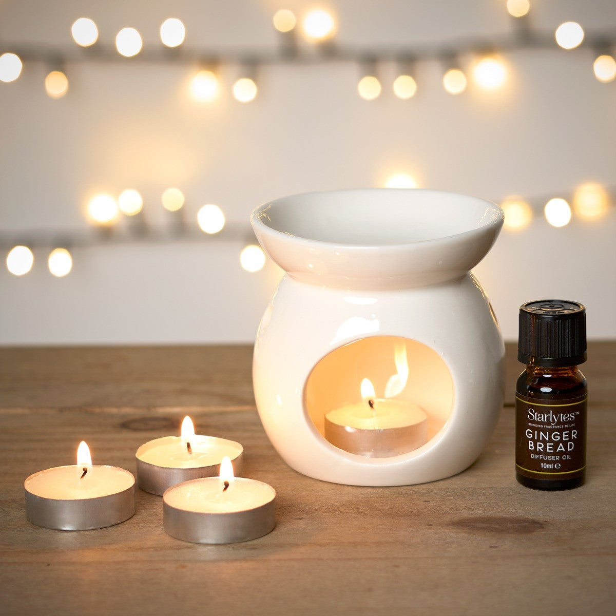 Starlytes Christmas Oil Burner & Tealights set - Gingerbread