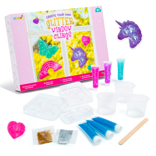 Make Your Own Glitter Clings Kit