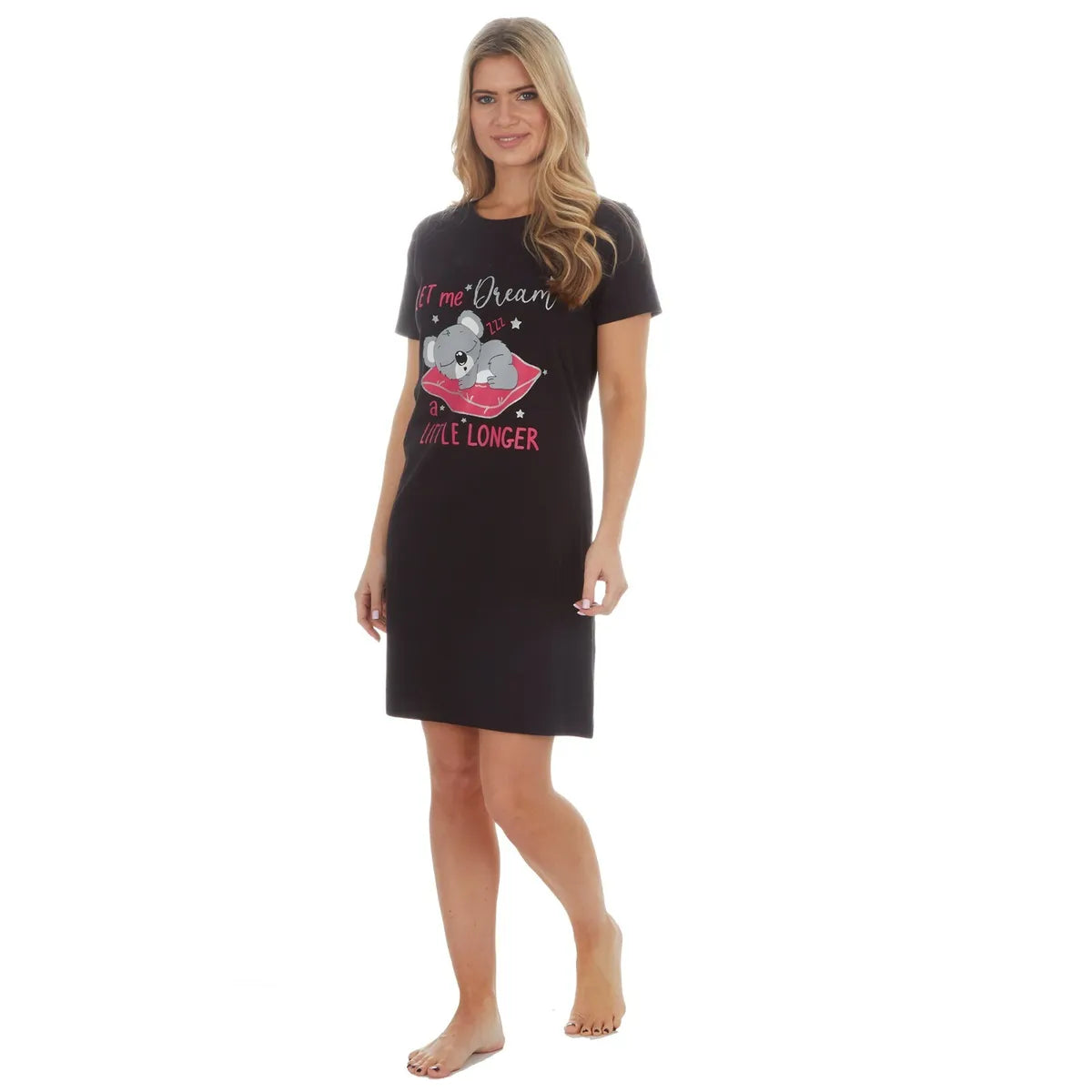 Ladies Short Sleeve Koala Dream Night Shirt