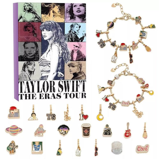 Taylor Swift Keychain Bracelet Advent Countdown Calendar