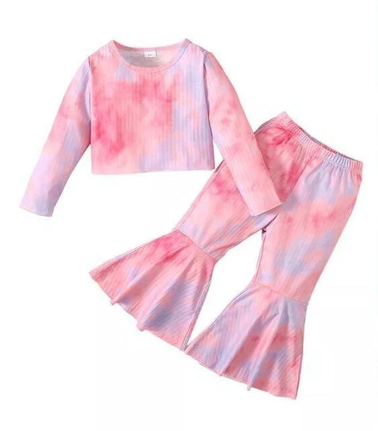 2PCS Toddler Girls Tie Dye set