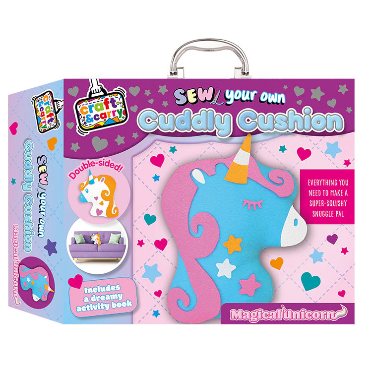 Unicorn Cuddly Cushion Craft And Carry Set