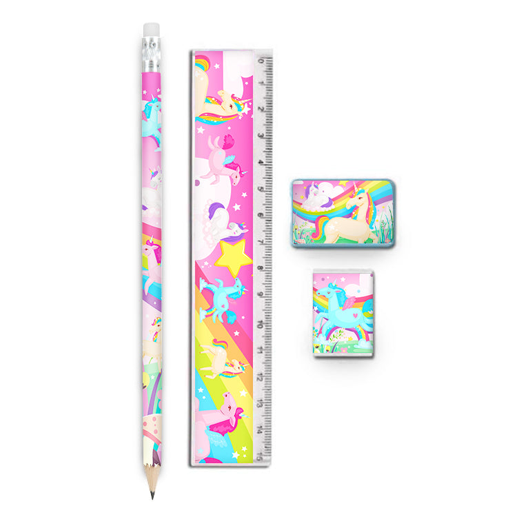 Cute Unicorn Stationery Set