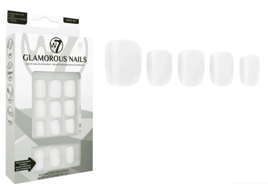 W7 Glamorous Nails White Lily